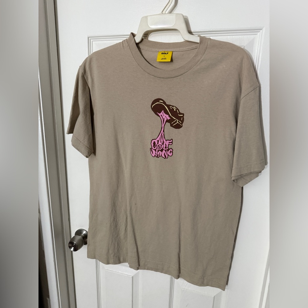 Tan Golf Wang Bubblegum Tee Size Large